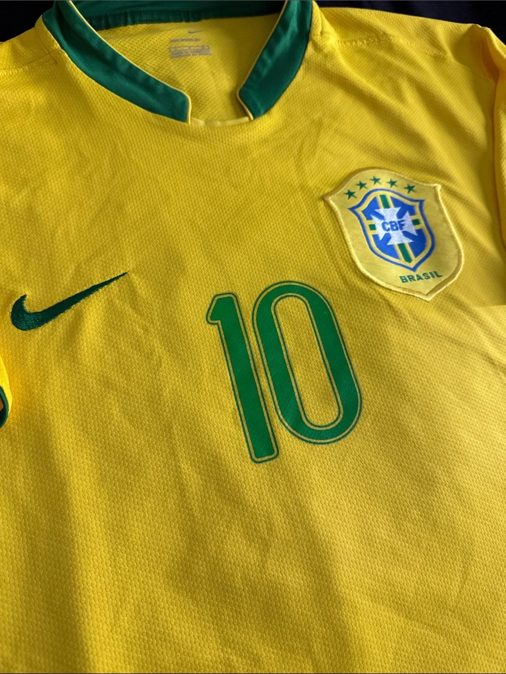 VINTAGE Brazil 🇧🇷 #10 Ronaldinho 2006 FIFA World Cup Nike Home Jersey